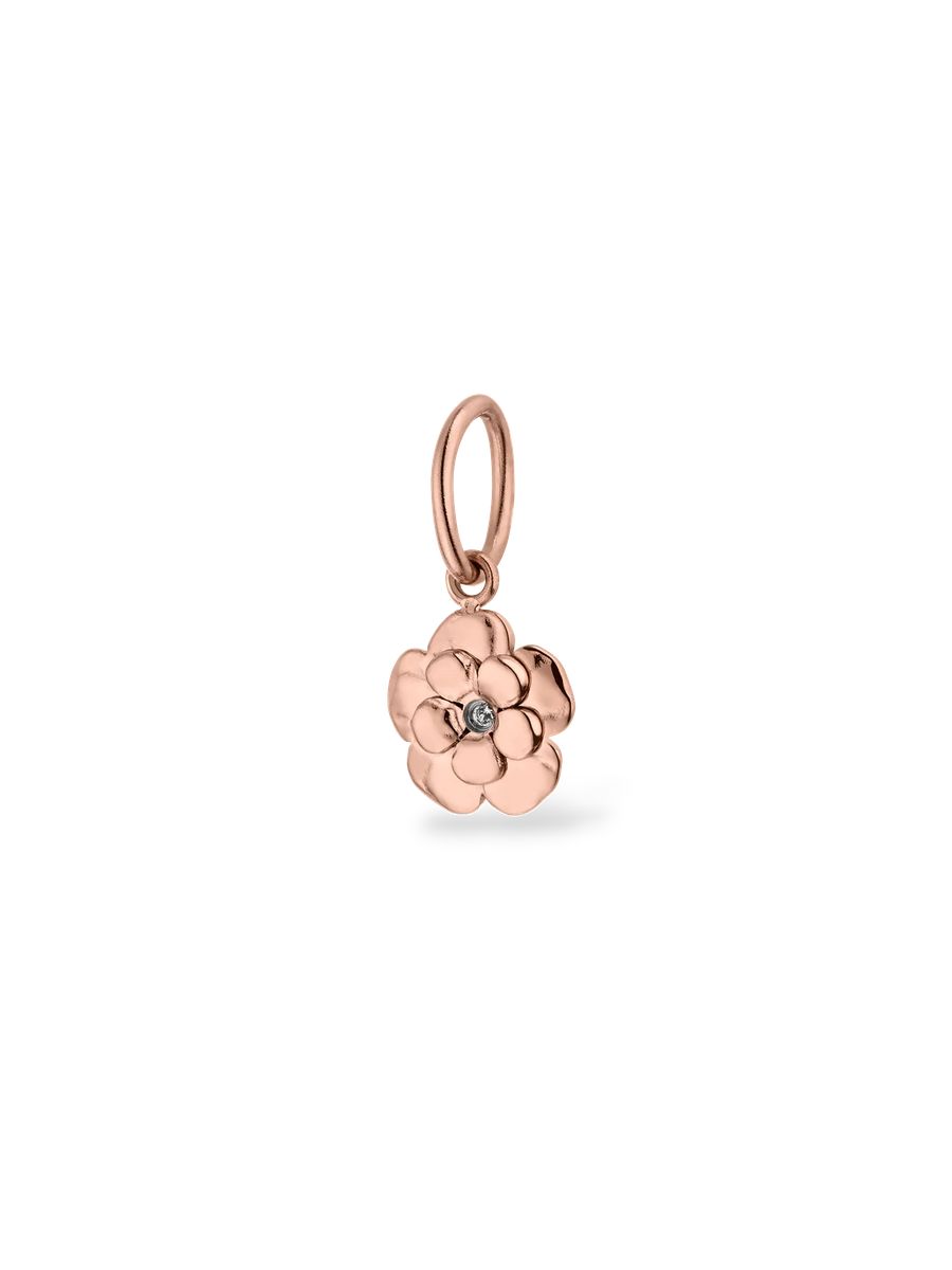 Goldener Blumenschmuck mit Zirkonia