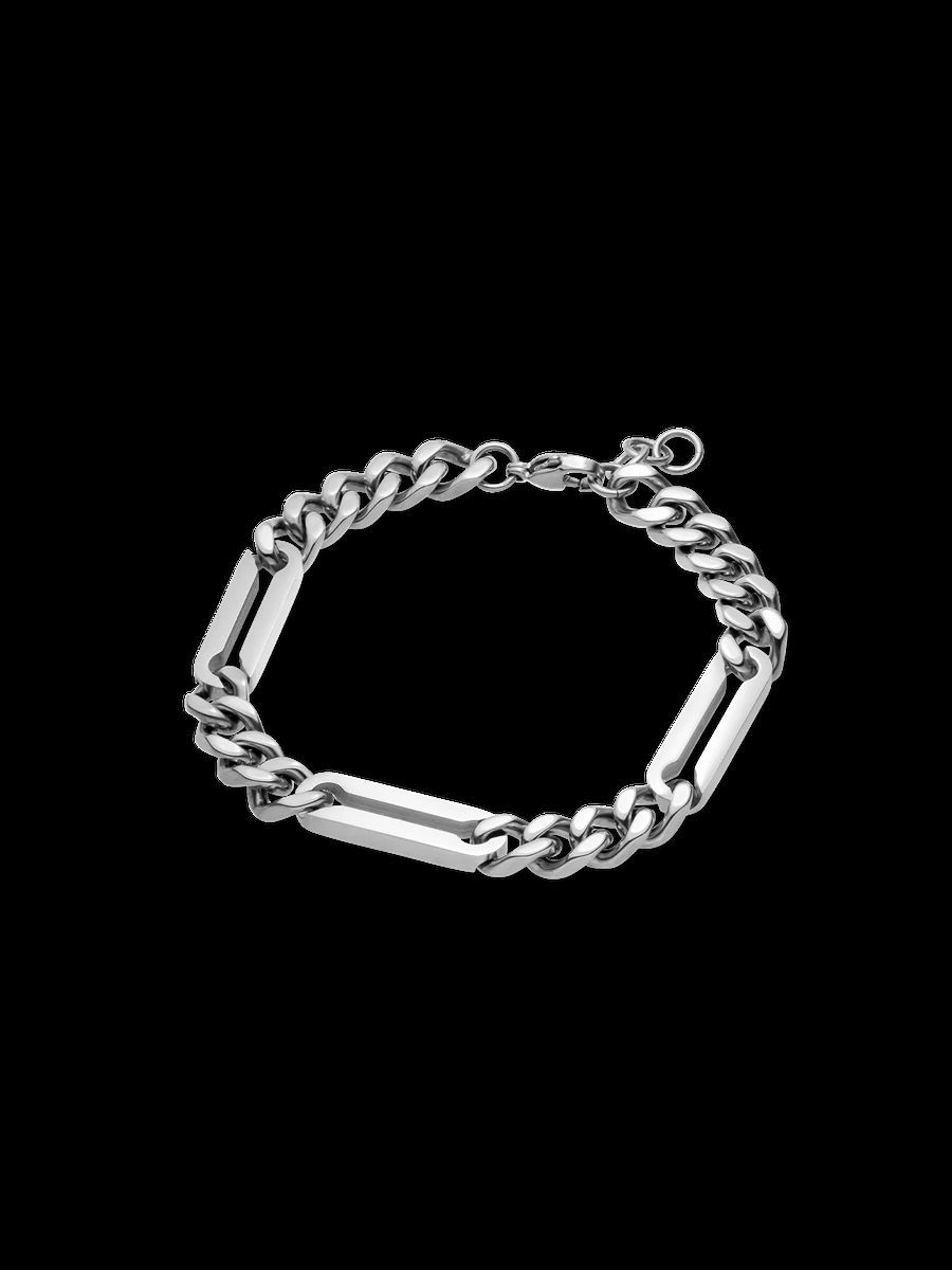 Modernes Panzerkettenarmband mit Steg