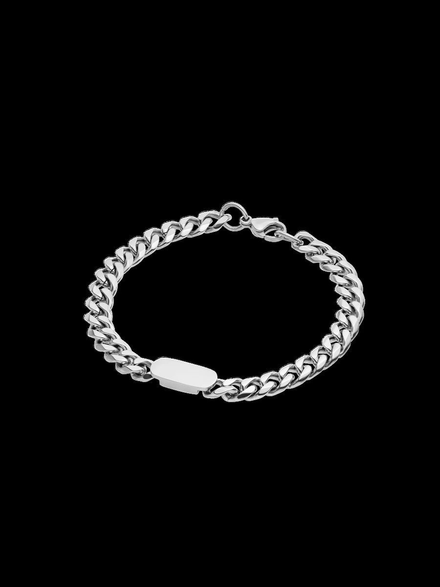 Herren Panzerarmband mit Platte
