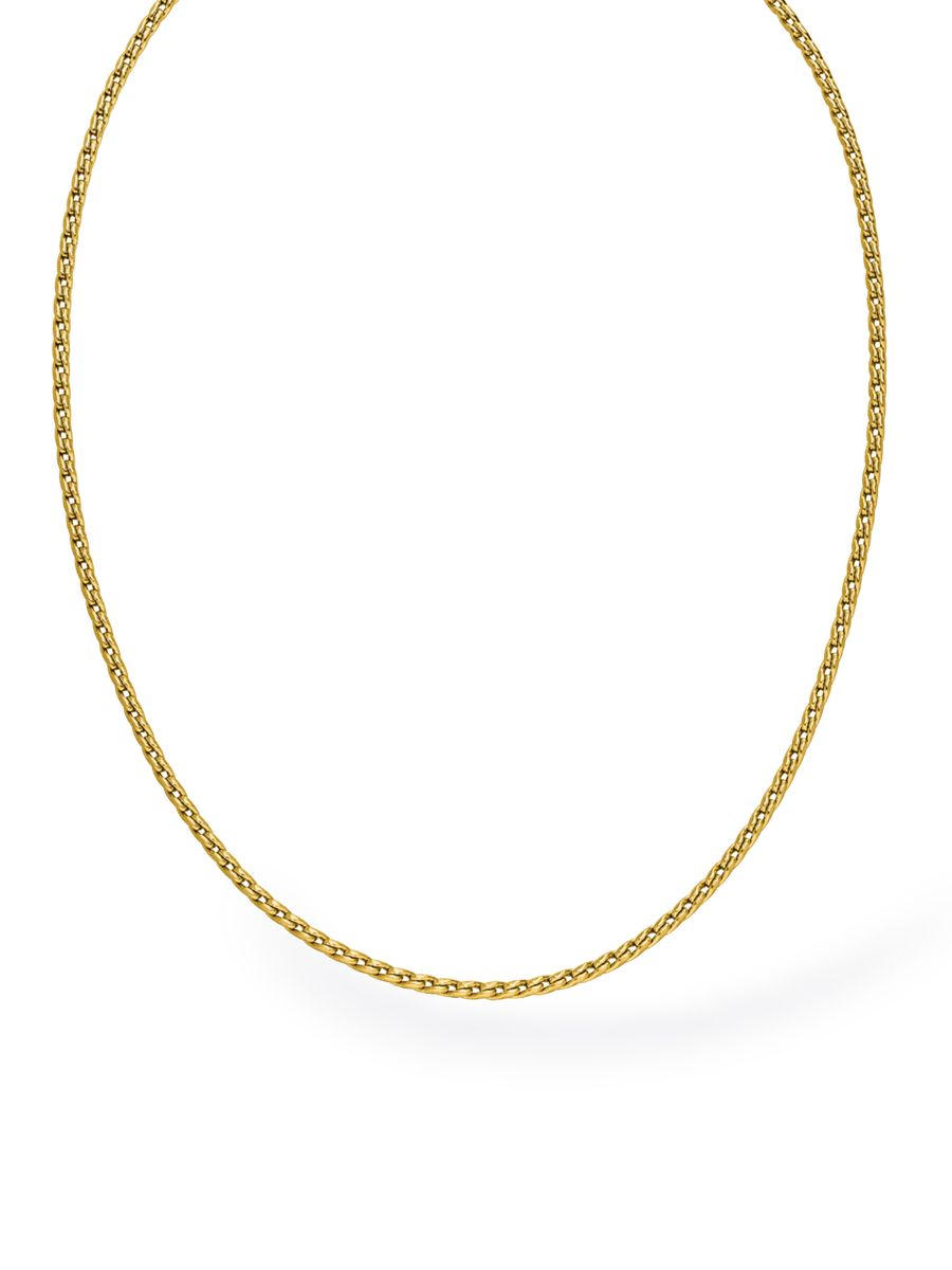 Elegante Silber Weizenkette Halskette