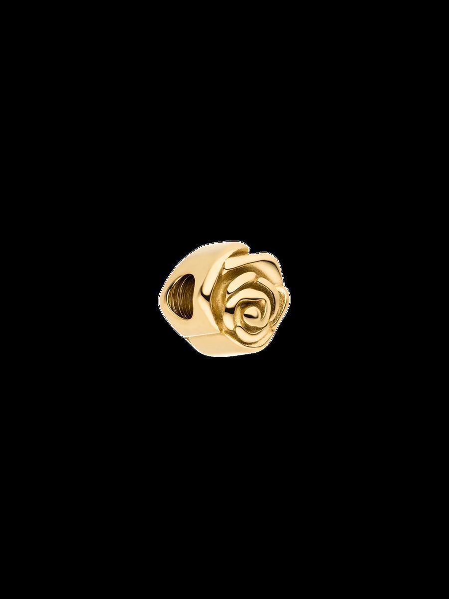 Goldener Rosen Charm-Anhänger für Armband