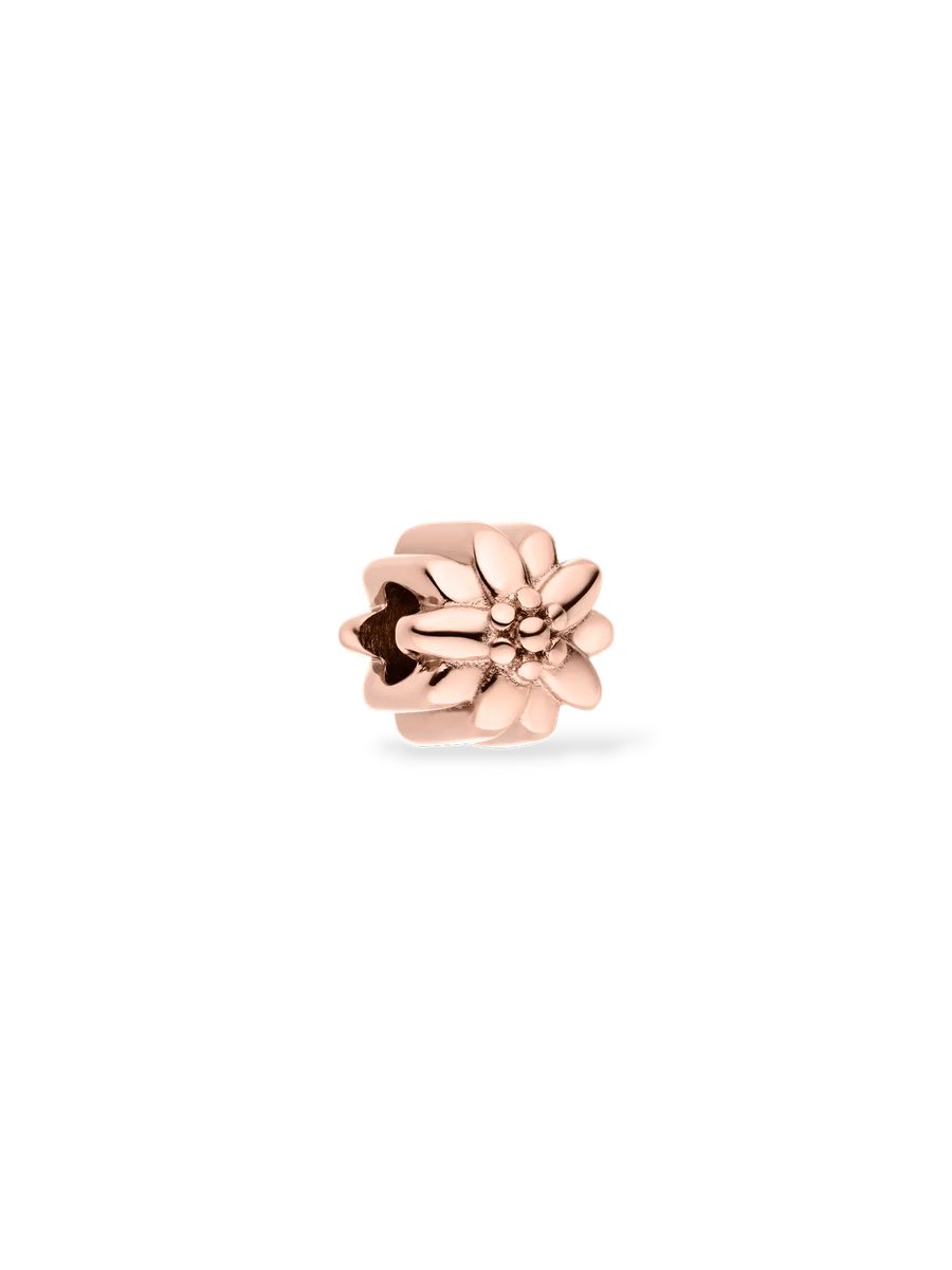 Goldener Blumen Charm Bead