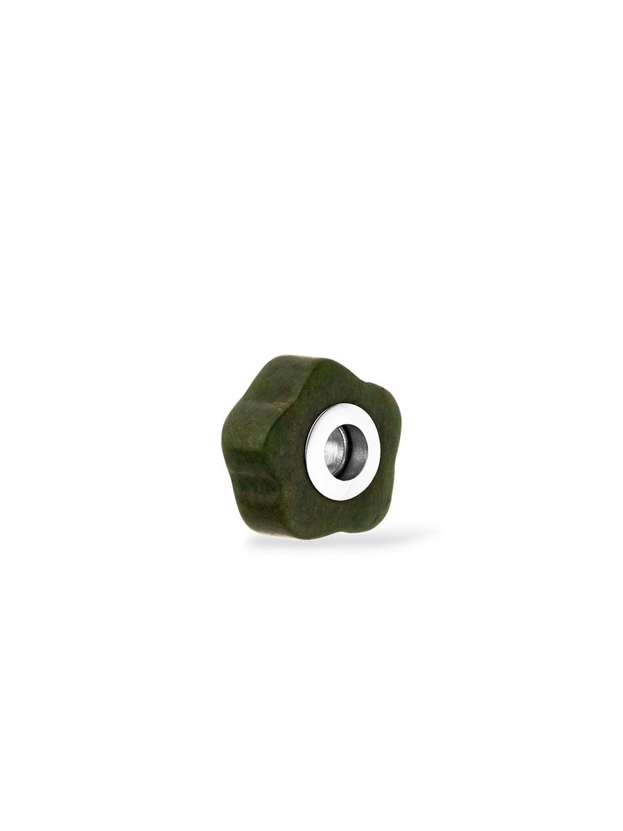 Jade Blüten Charm für Armband