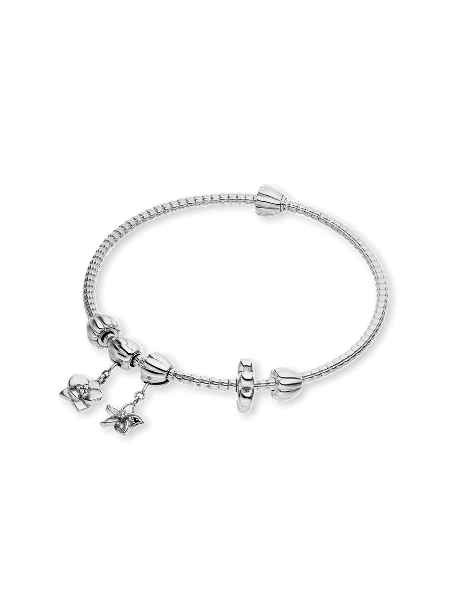Blumen Charm Armband