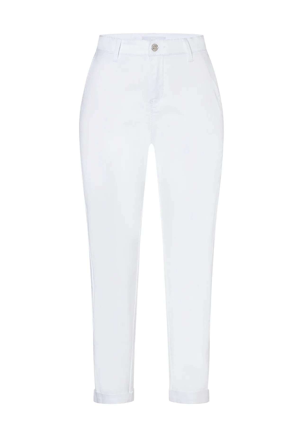 Schmal geschnittene Cropped-Chino-Hose