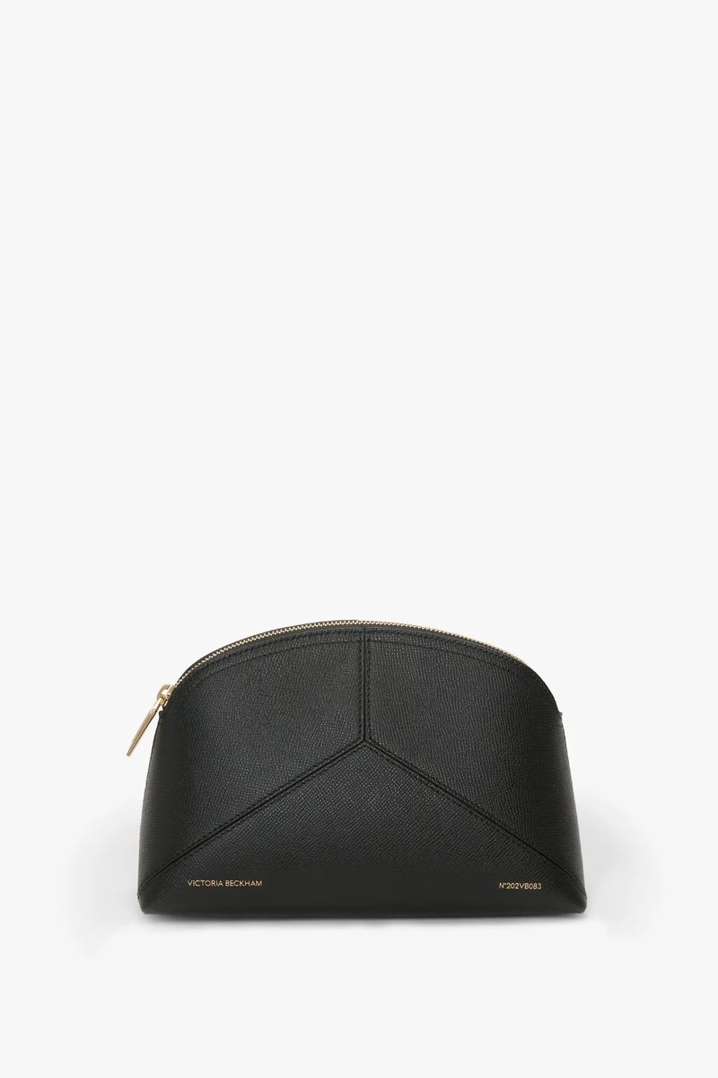 Elegante Reise-Kosmetiktasche aus Leder