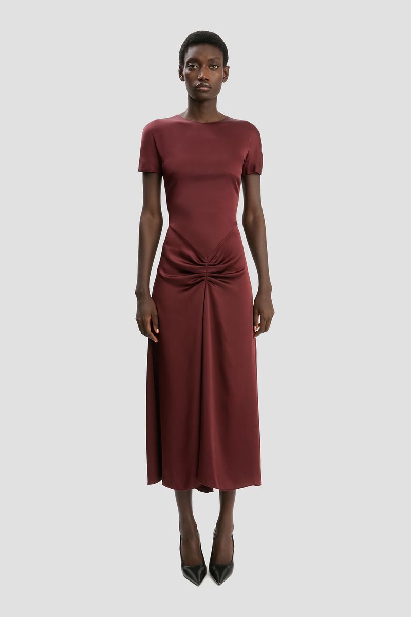 Elegantes Midikleid mit Raffungsdetail