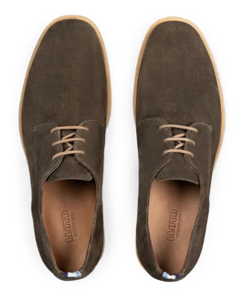 Klassische Wildleder Derby-Schuhe