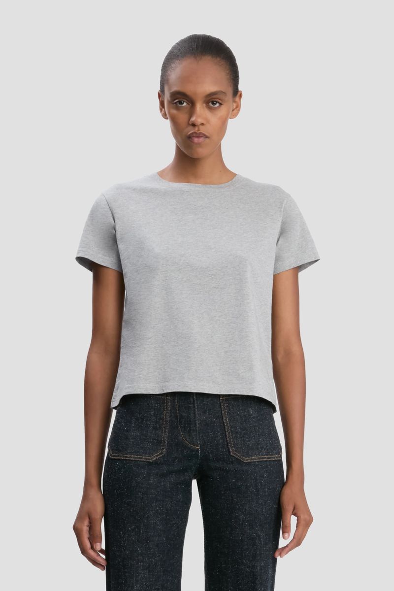 Kurz geschnittenes Bio-Baumwoll T-Shirt