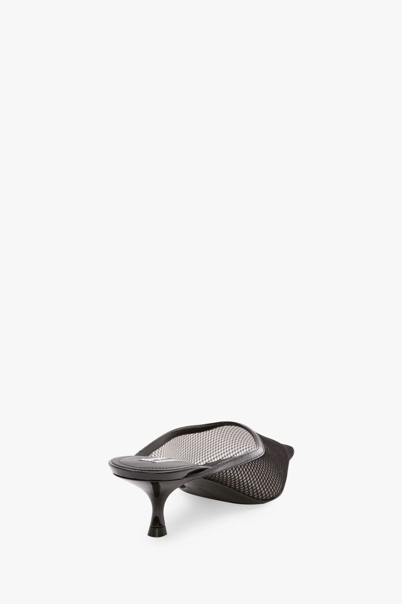 Elegante Mesh-Pantolette mit spitzer Zehe