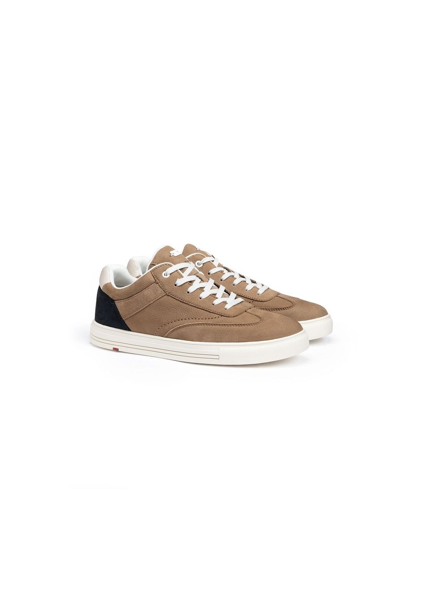 Flache Sneaker in Wildleder-Optik