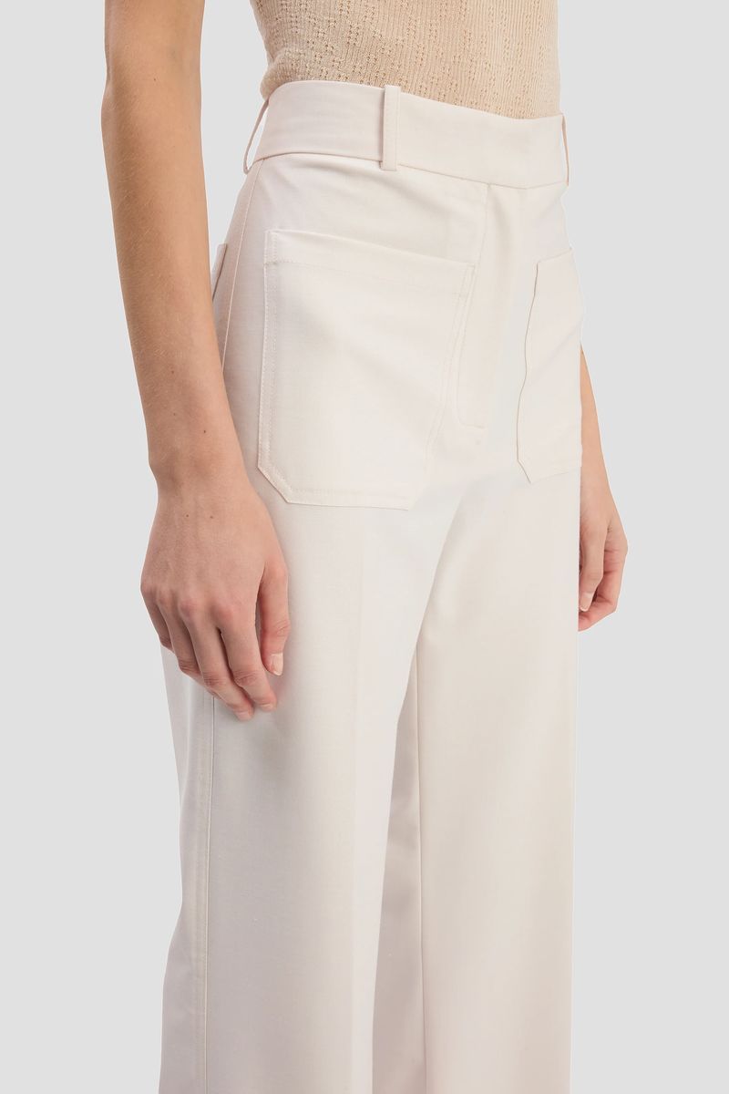 Hose mit hoher Taille und Schlag