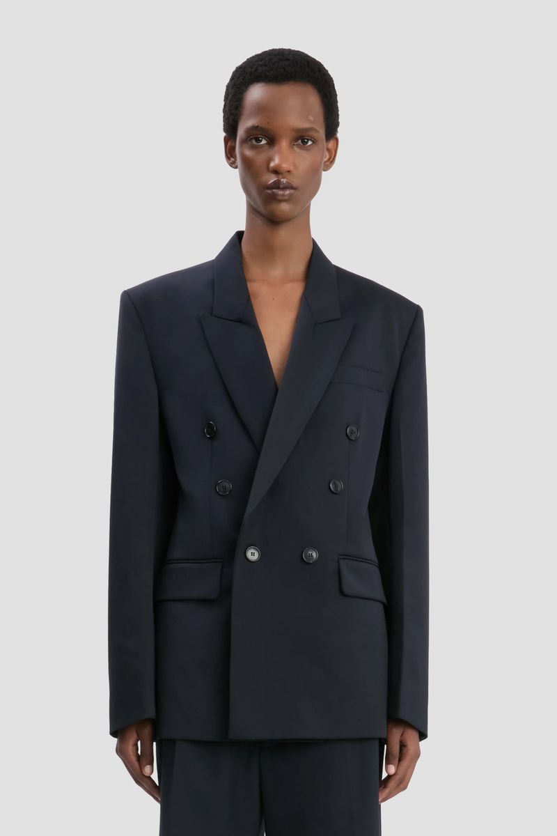 Übergroßer, zweireihiger Blazer