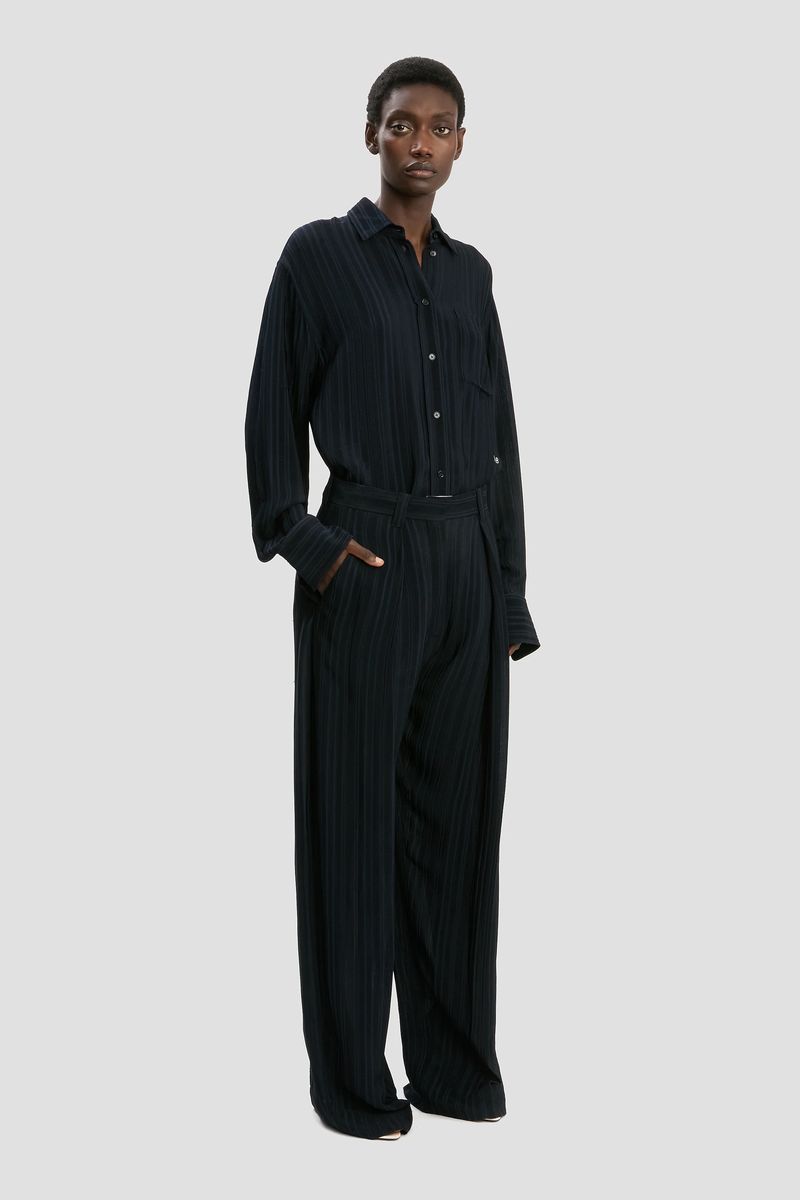 Weitgeschnittene High-Rise-Hose