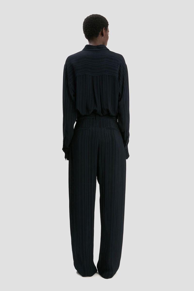 Weitgeschnittene High-Rise-Hose