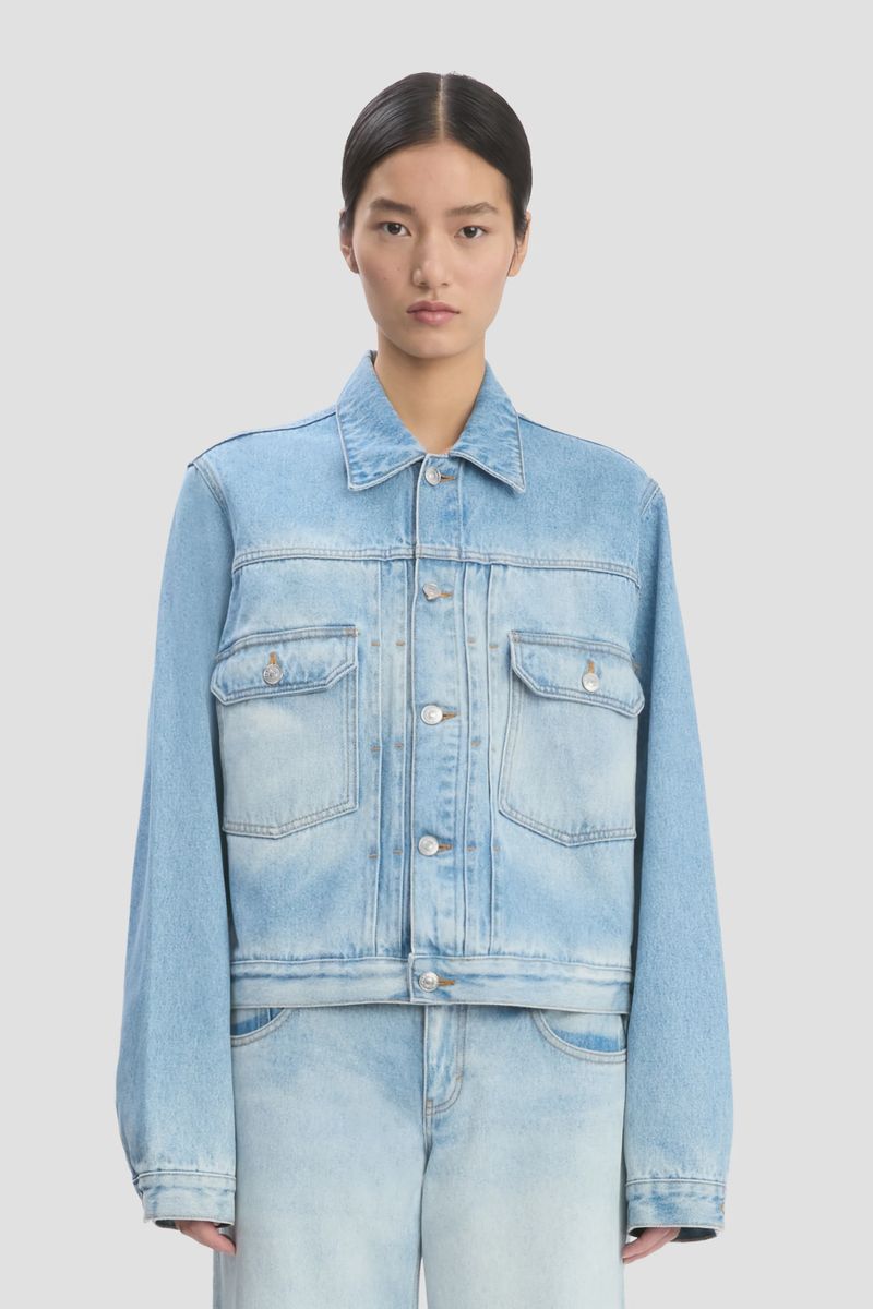 Heritage Blue Denim Trucker Jacke
