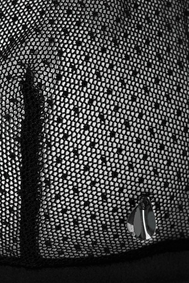 Transparenter Mesh BH mit Pailletten