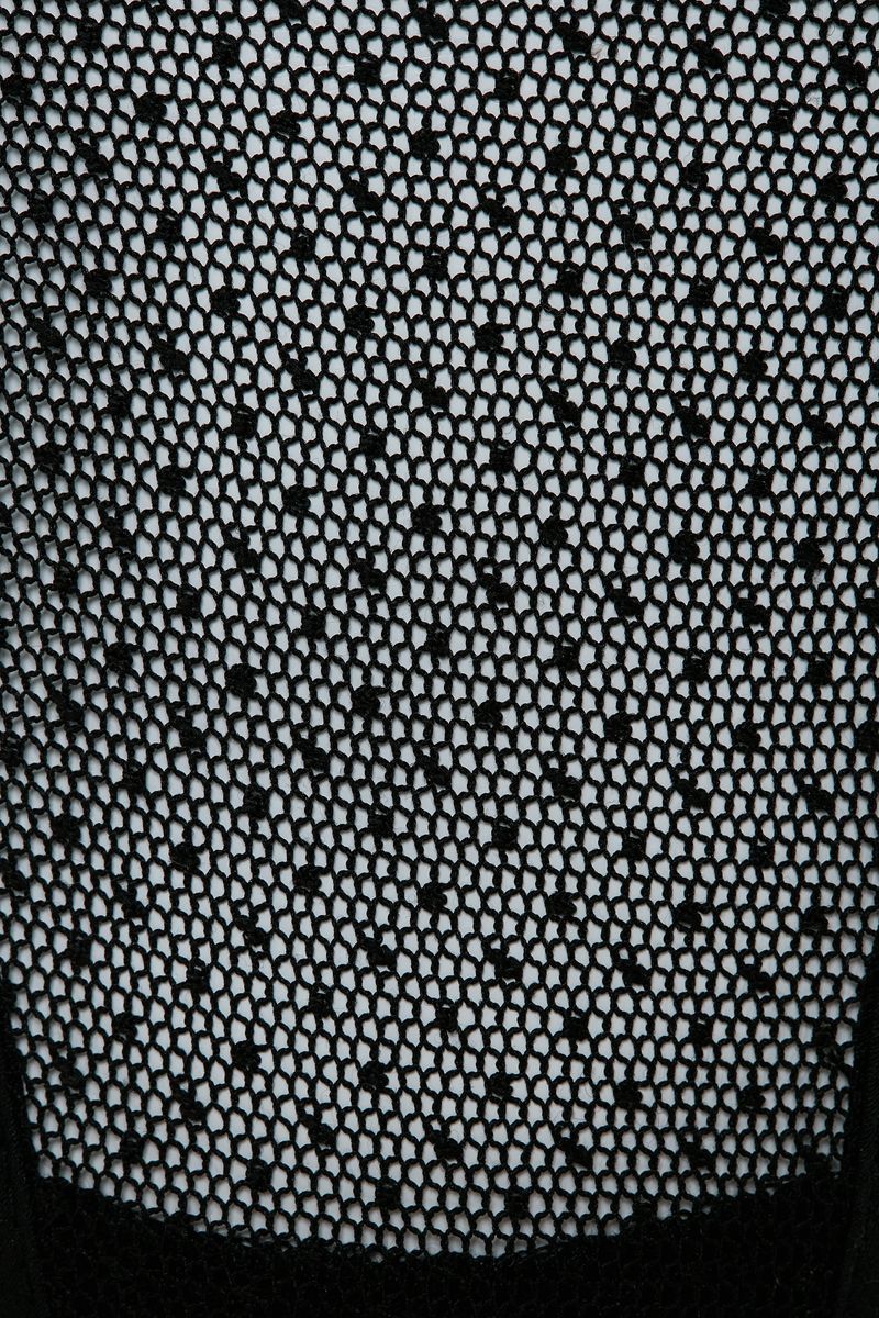 Netz-Tanga mit Pailletten-Details