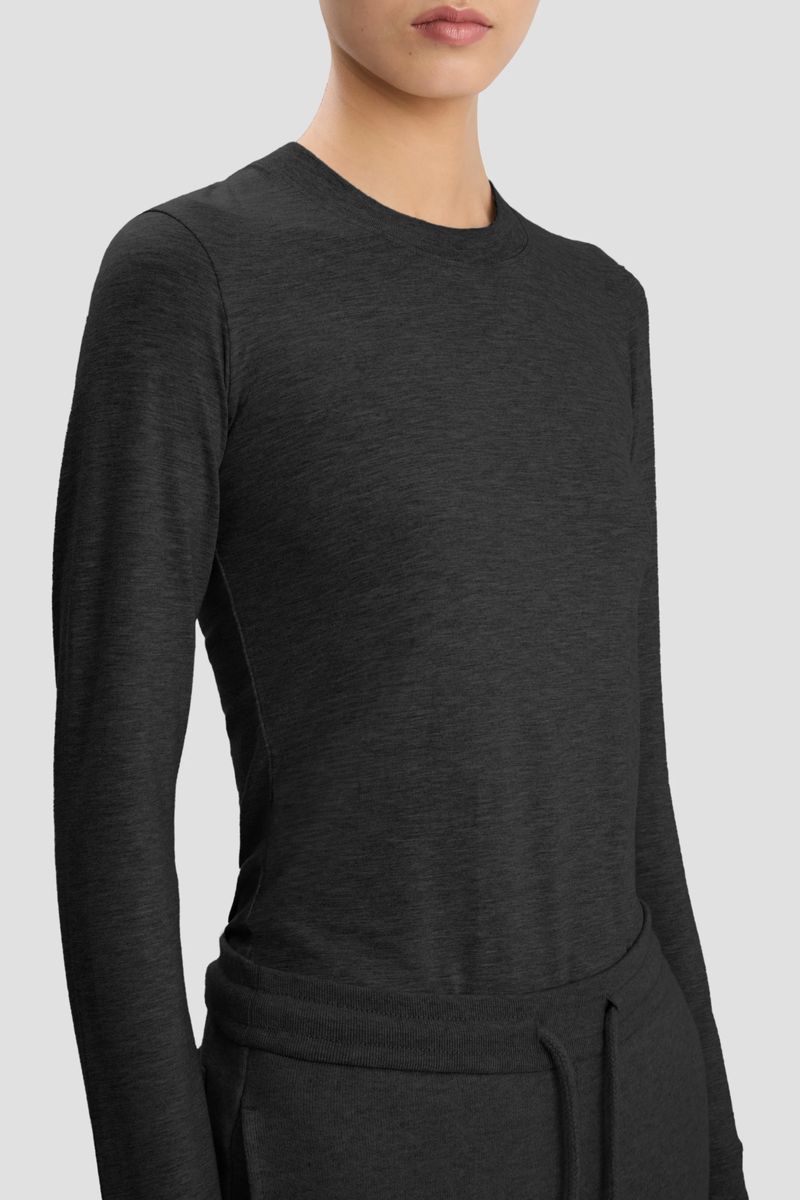 Figurbetontes Langarm T-Shirt