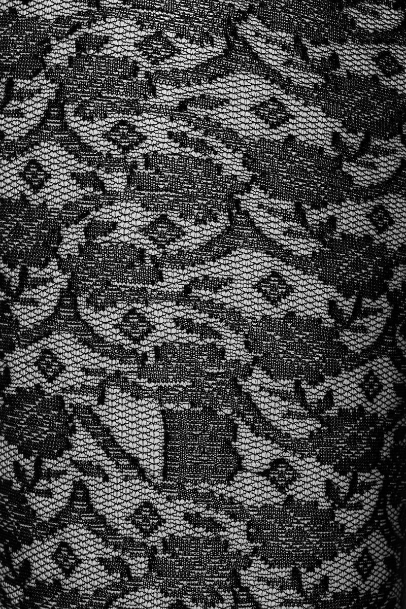 Transparente Monogramm-Spitzenstrumpfhose