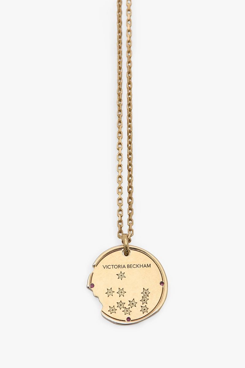 Goldene Aquarius Zodiac Anhänger Halskette