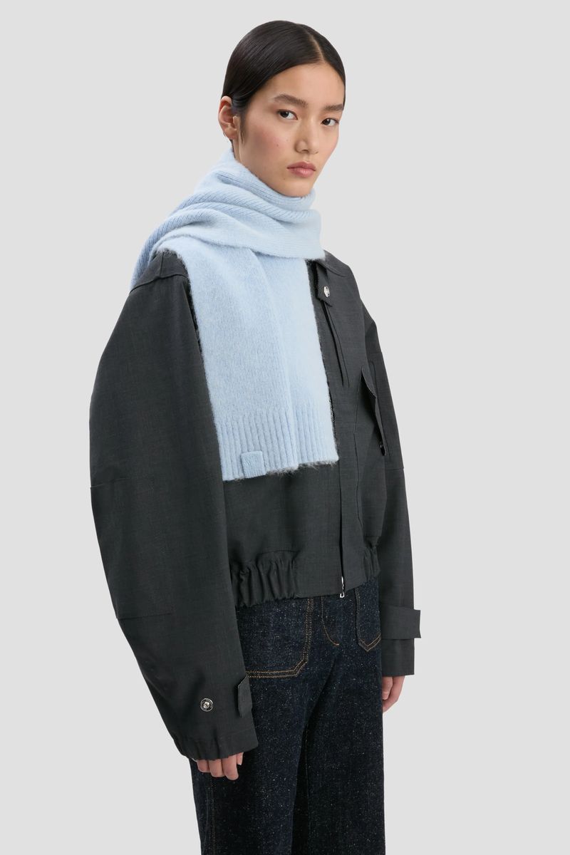 Weicher Strickschal aus Alpakawolle