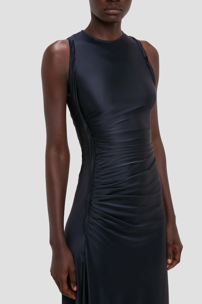 Elegantes Midikleid mit Drehungen