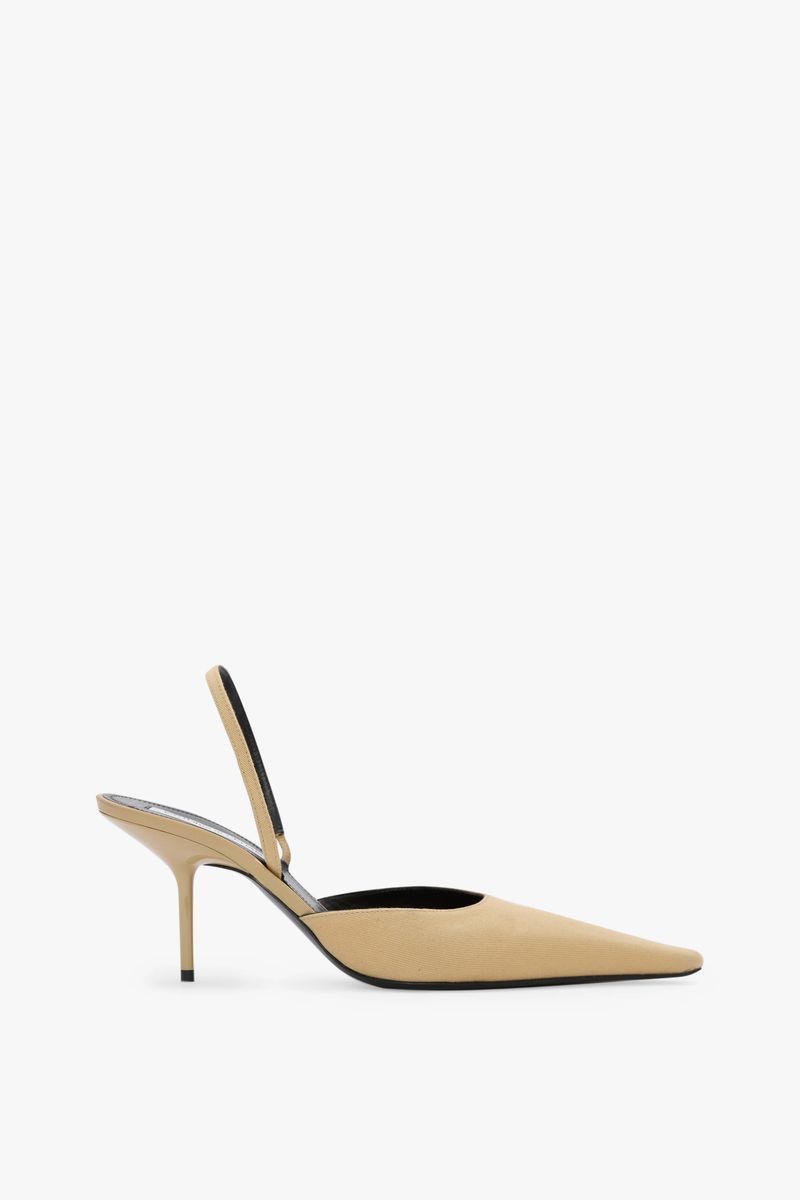 Victoria Beckham Sloane Halter Back 75 In Sand Cotton - Womens