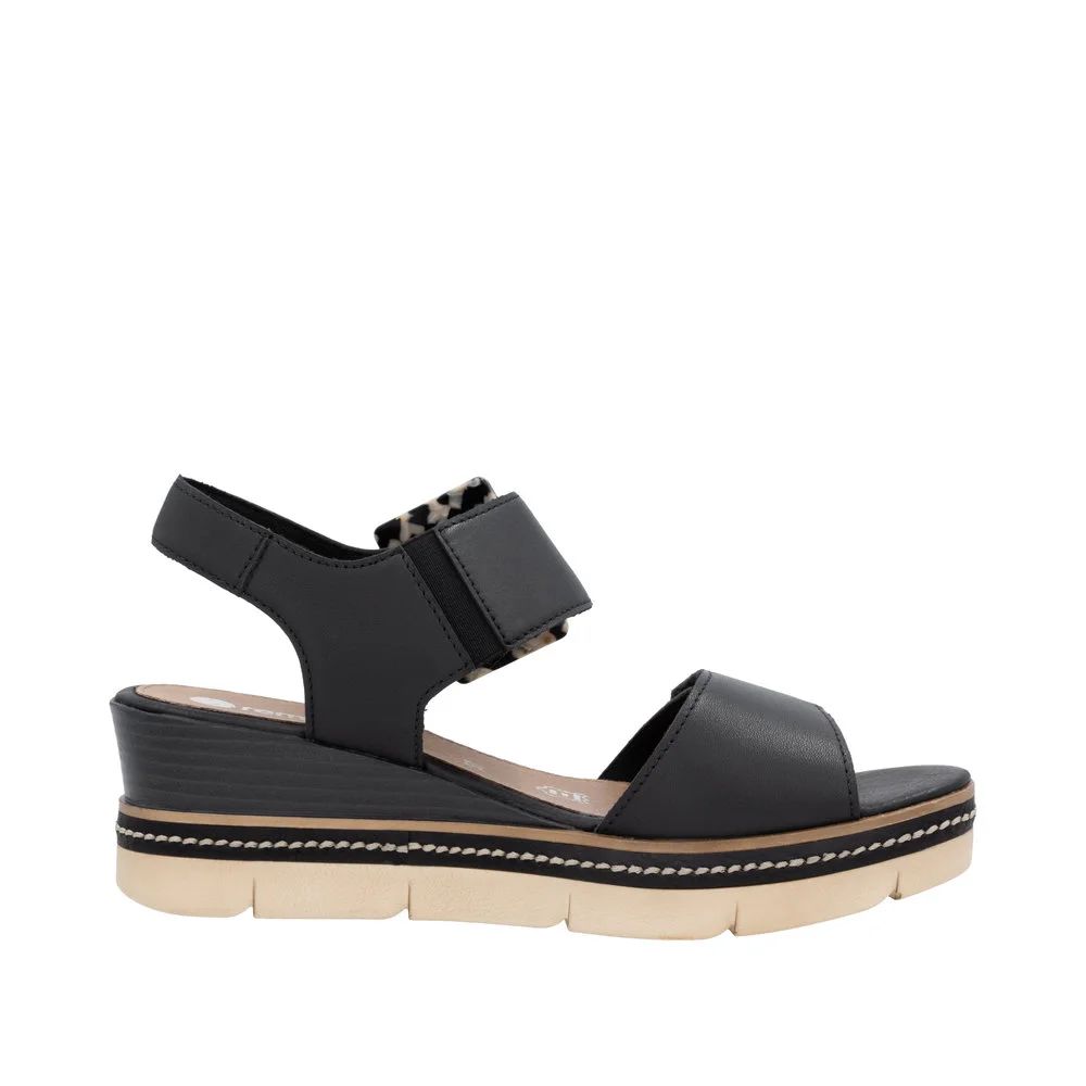 remonte® Klassische Sandalen, Leder, für Damen, schwarz, 38