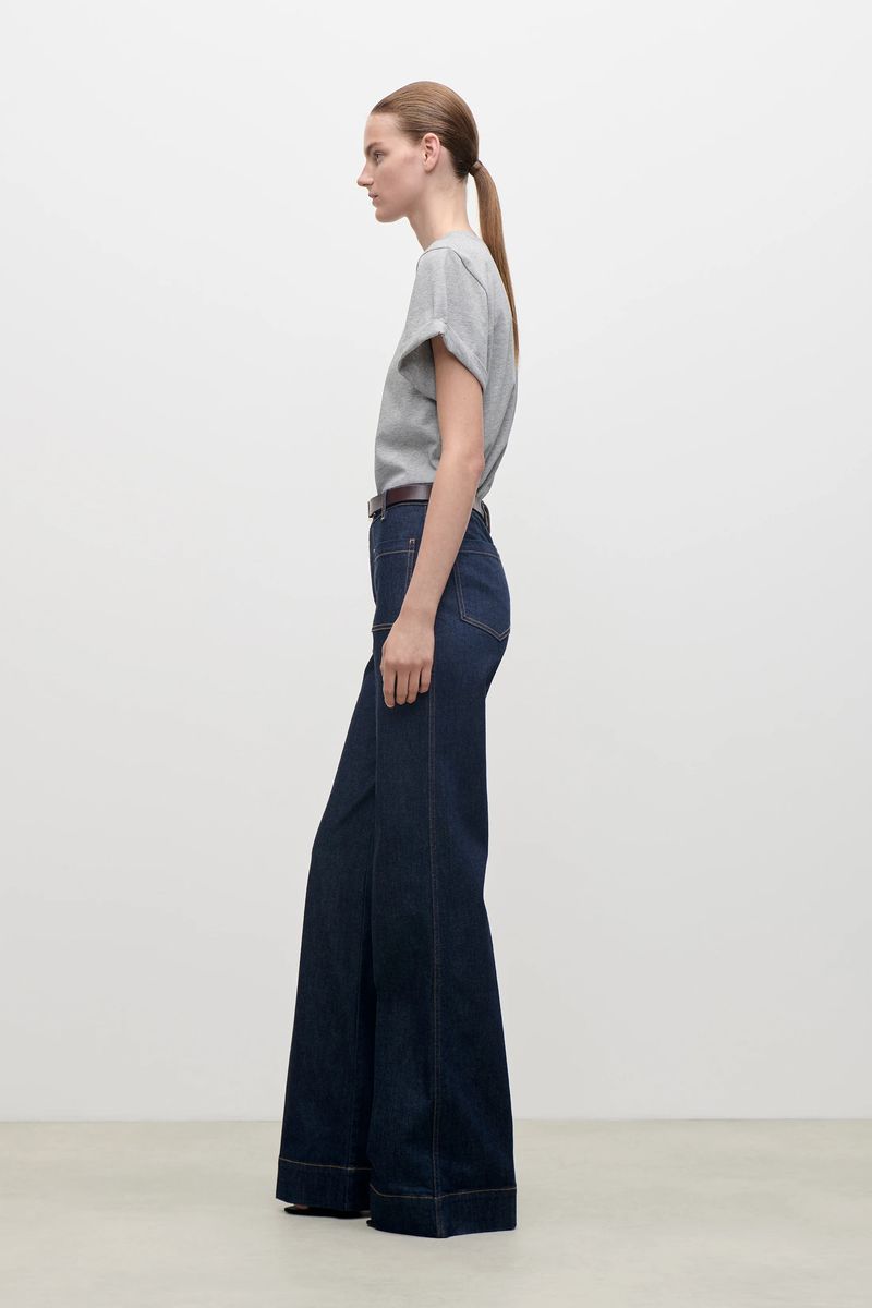 Alina Hochtaillierte Jeans mit weitem Bein