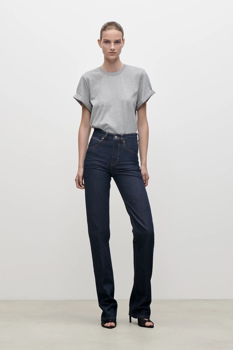 Julia Straight-Leg-Denim mit hoher Taille