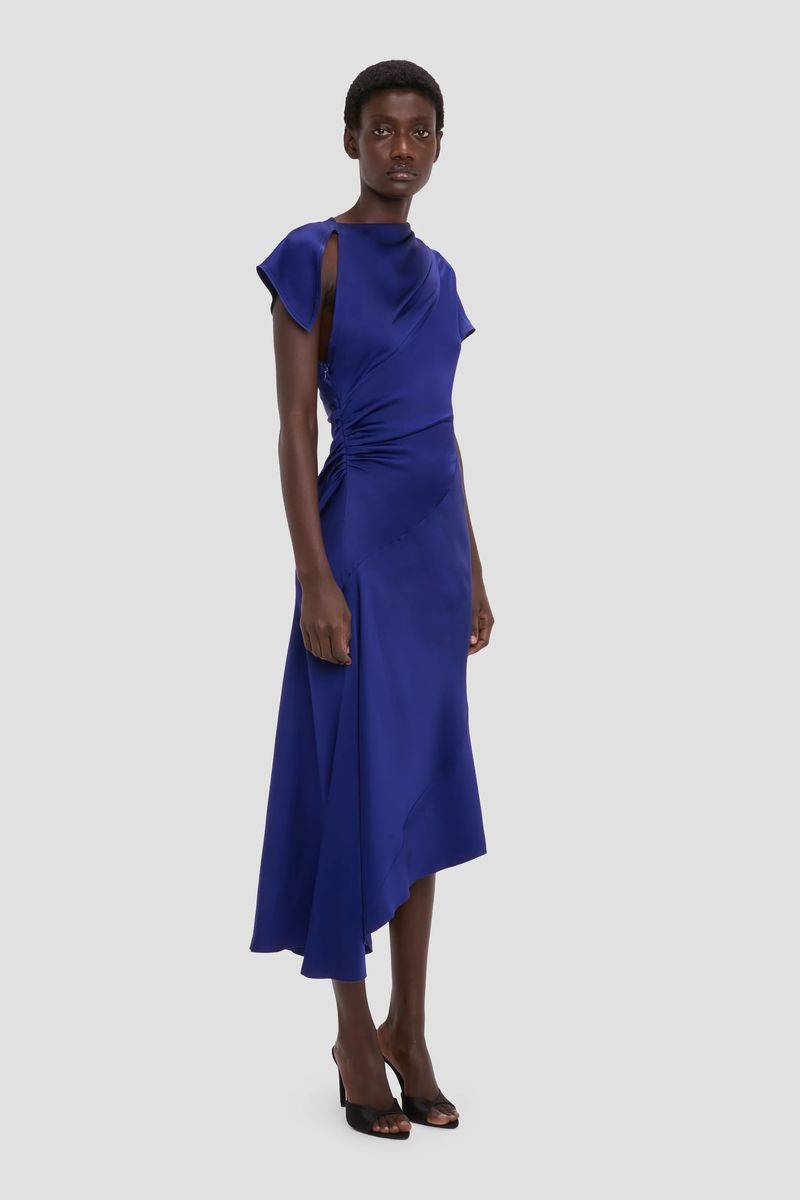 Asymmetrisches Twist-Midikleid