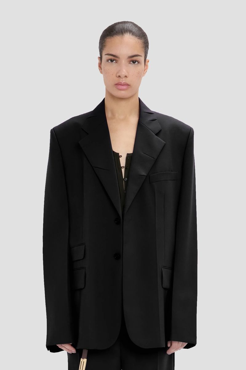 Klassischer, einreihiger Blazer mit Reverskragen