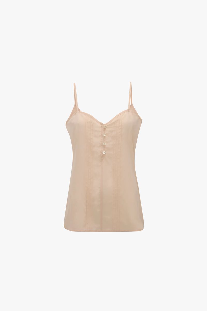 Elegantes Knopfleisten-Cami-Top