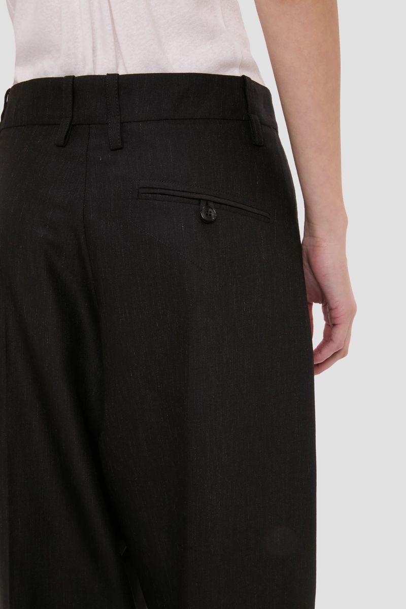 Locker geschnittene Hose aus Wollmischung