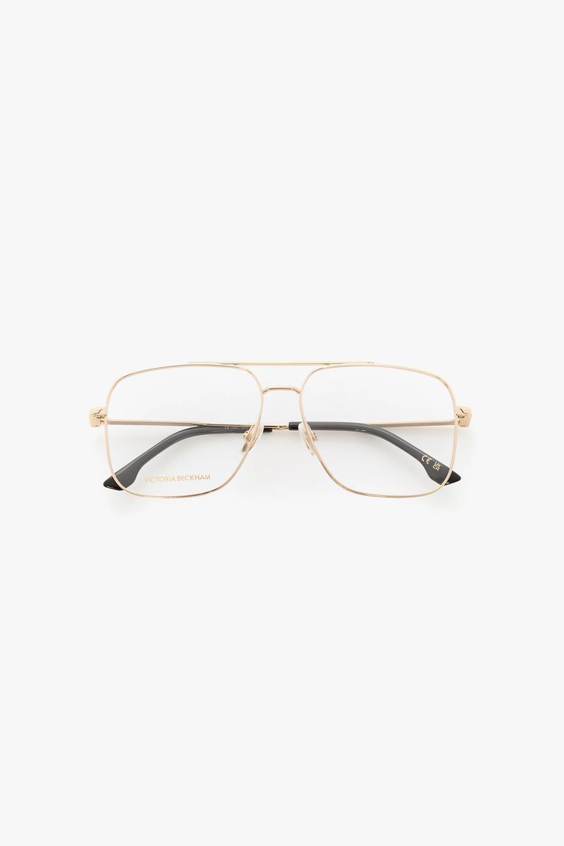 Raffinierte Doppelsteg-Pilotenbrille