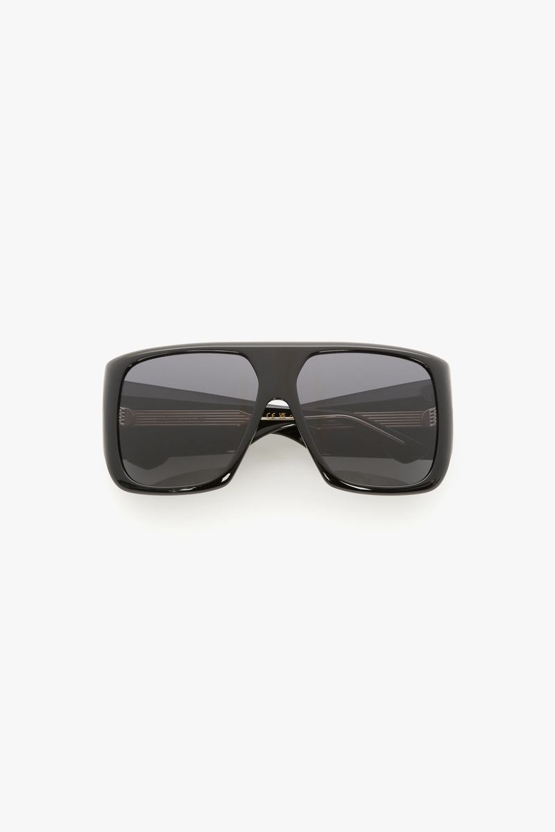 Übergroße, weiche, quadratische Sonnenbrille