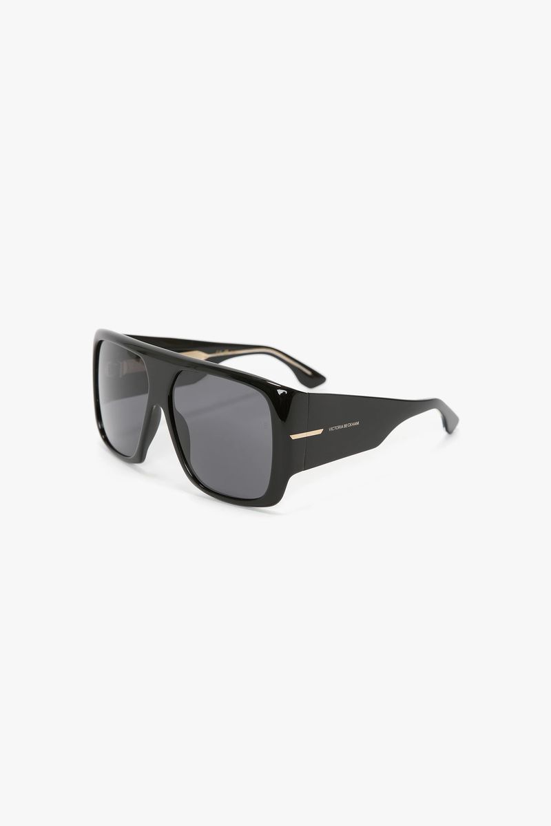 Übergroße, weiche, quadratische Sonnenbrille