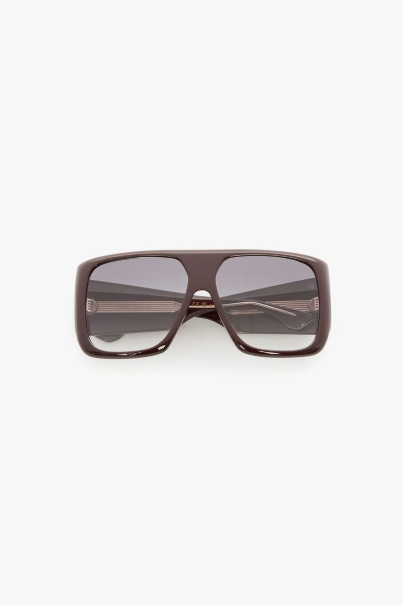 Übergroße, weiche, quadratische Sonnenbrille