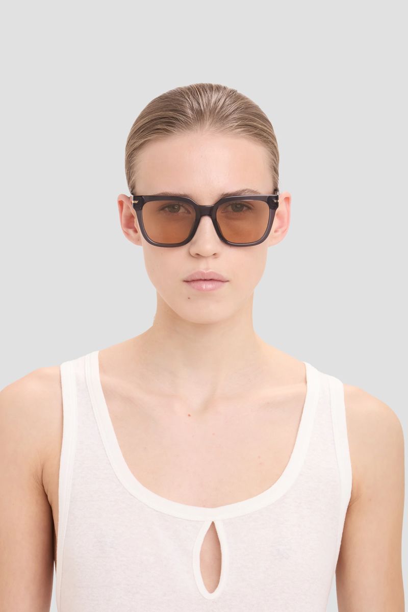 Quadratische Oversize-Sonnenbrille aus Acetat