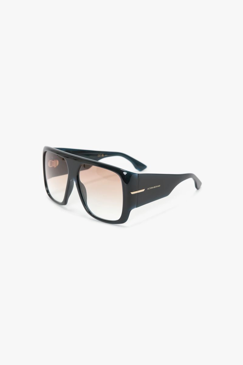 Übergroße, weiche, quadratische Sonnenbrille