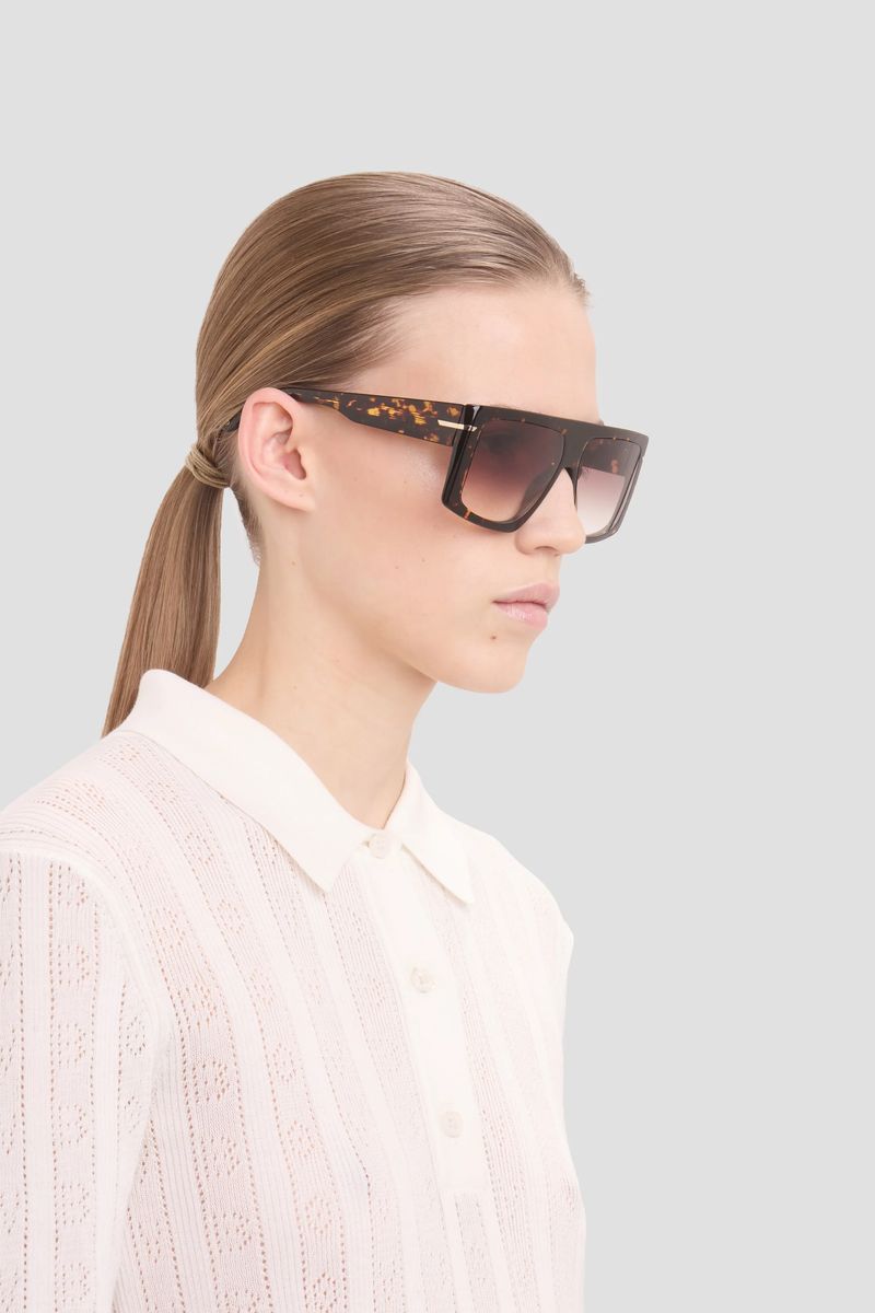 Extragroße Sonnenbrille mit flachem Oberteil