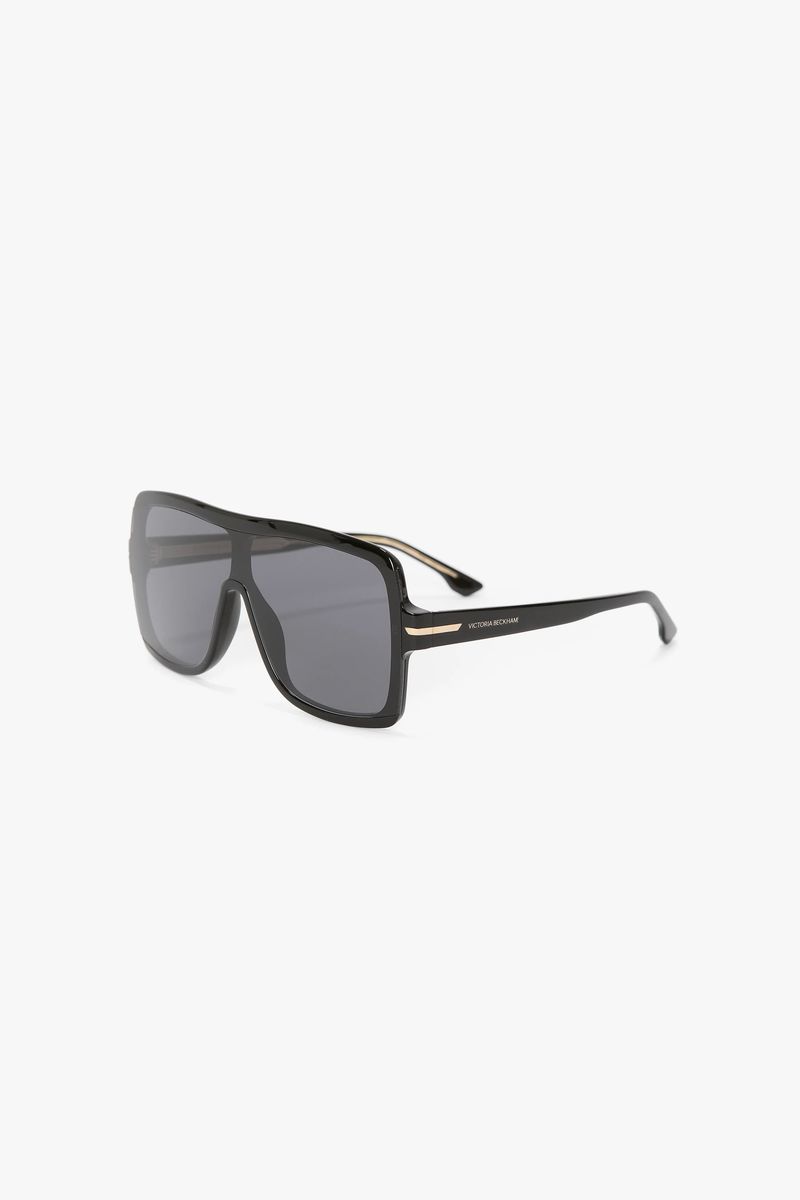 Moderne Schwarze Maskenrahmen Sonnenbrille