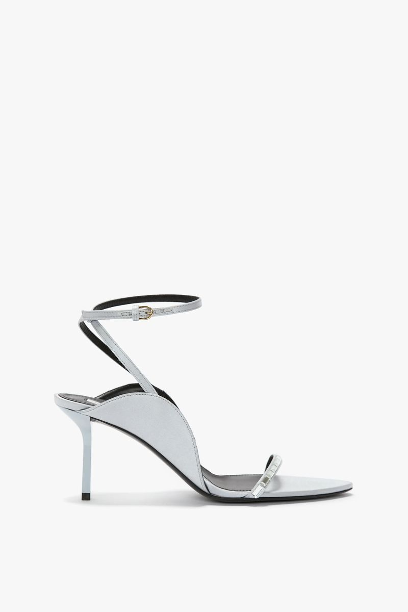 Verzierte Stiletto-Sandalen