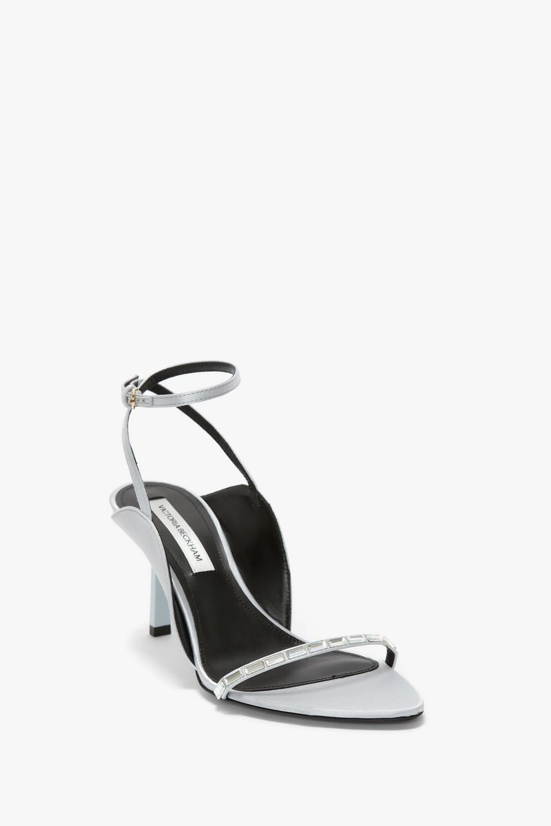 Verzierte Stiletto-Sandalen