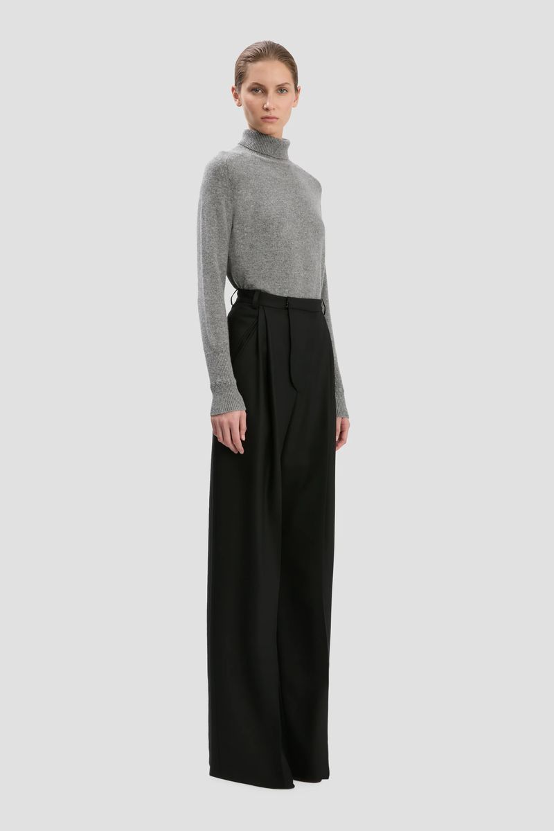 Victoria Beckham Charlee Trouser In Black - Womens