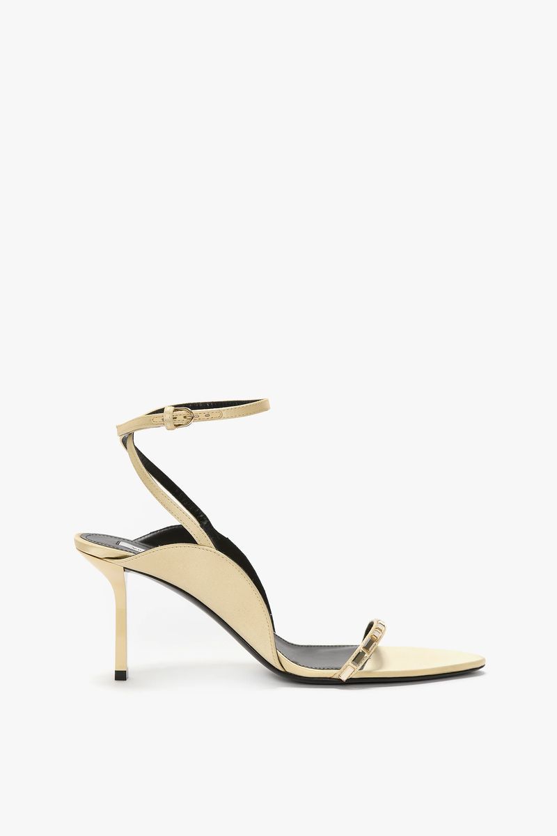 Elegante Kristallverzierte Stiletto-Sandale