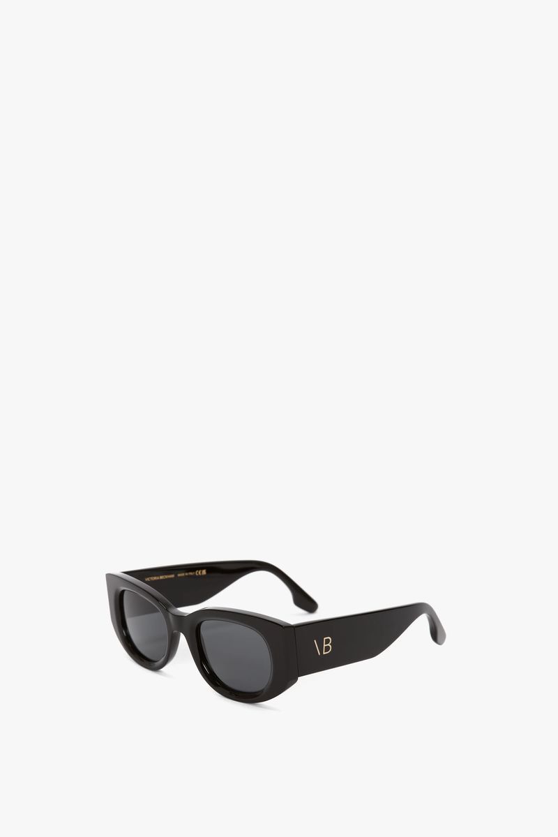 Retro Sonnenbrille mit ovalem Rahmen