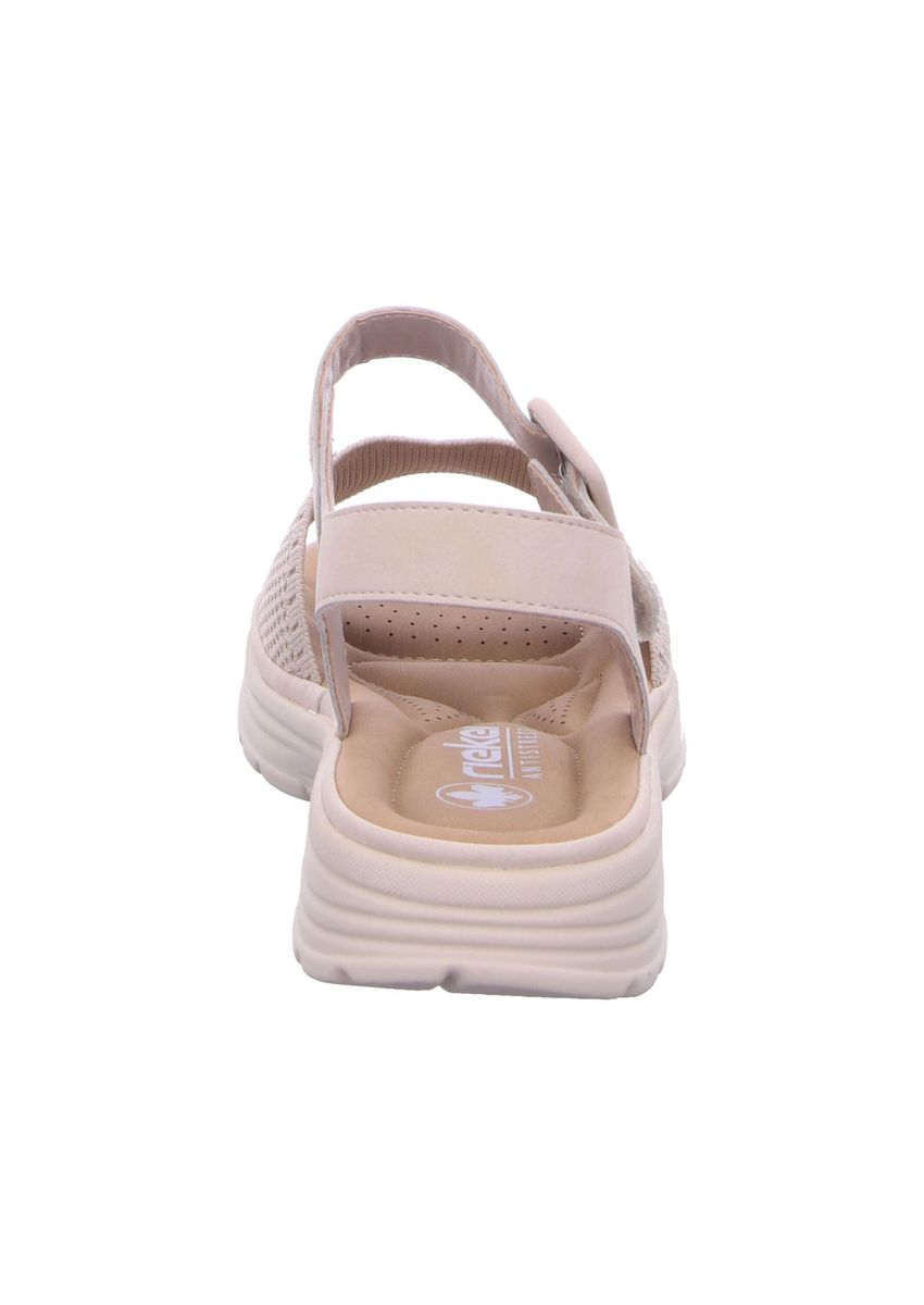 Beige lässige Sandale mit verstellbarem Riemen