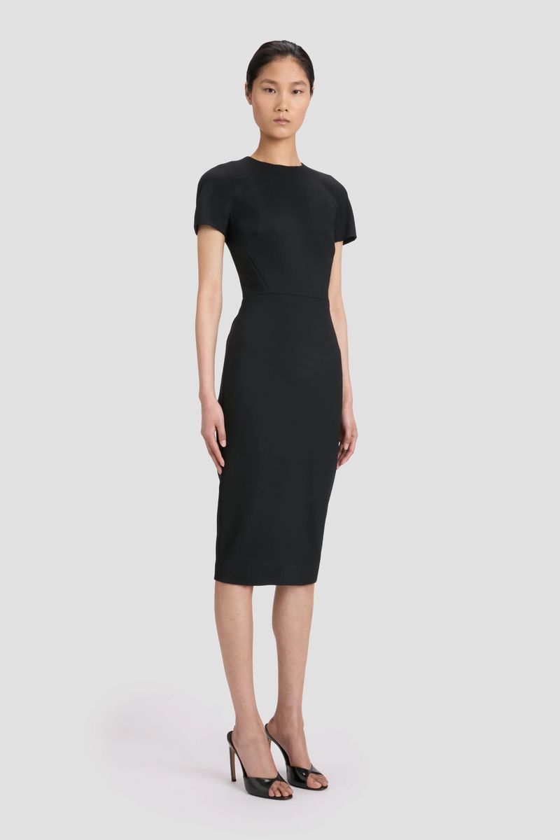 Figurbetontes T-Shirt-Midikleid